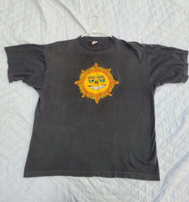 Vintage Jerry Jasper Grateful Dead Embroidered Sun T Shirt Double 