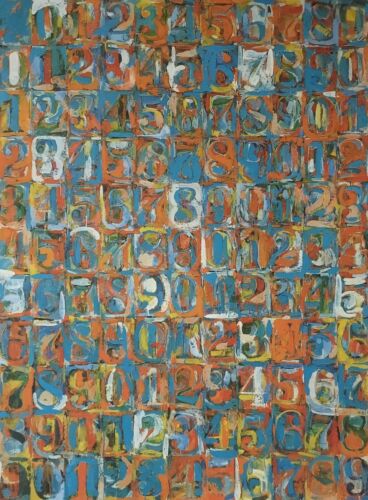 Jasper Johns Numbers in Color II Custom Framed Print - Picture 2 of 2