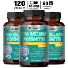 100 Billion Probiotics And Digestive Enzymes Capsules 550mg