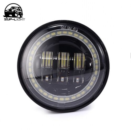 2PCS DOT 4.5 inch Round LED Fog Lights Passing Driving Lamp For Motorcycle Bike - Picture 2 of 12