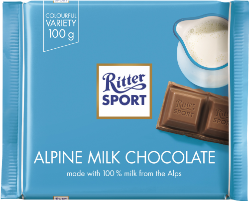 Ritter Sport Alpine Milk Chocolate 100g - Picture 1 of 1