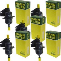 5X Mann-Filter Kraftstofffilter Fuel Filter WK 510