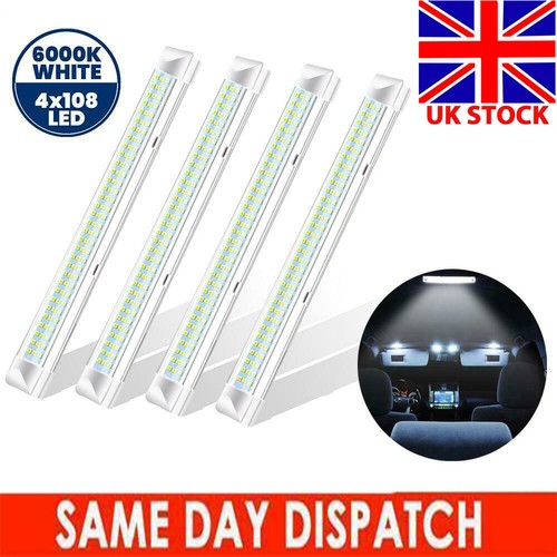 12V Car Van Interior Lights Strip Bar 108 LED Bus Caravan ON/OFF Switch 12 VOLT - Picture 12 of 22