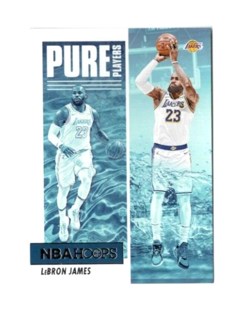 2021 Panini NBA Hoops LEBRON JAMES Los Angeles Lakers Pure Players insert #4