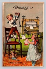 Domestic Wringer Children Washing Doll Clothes Keystone Wringer Chas Adams P701