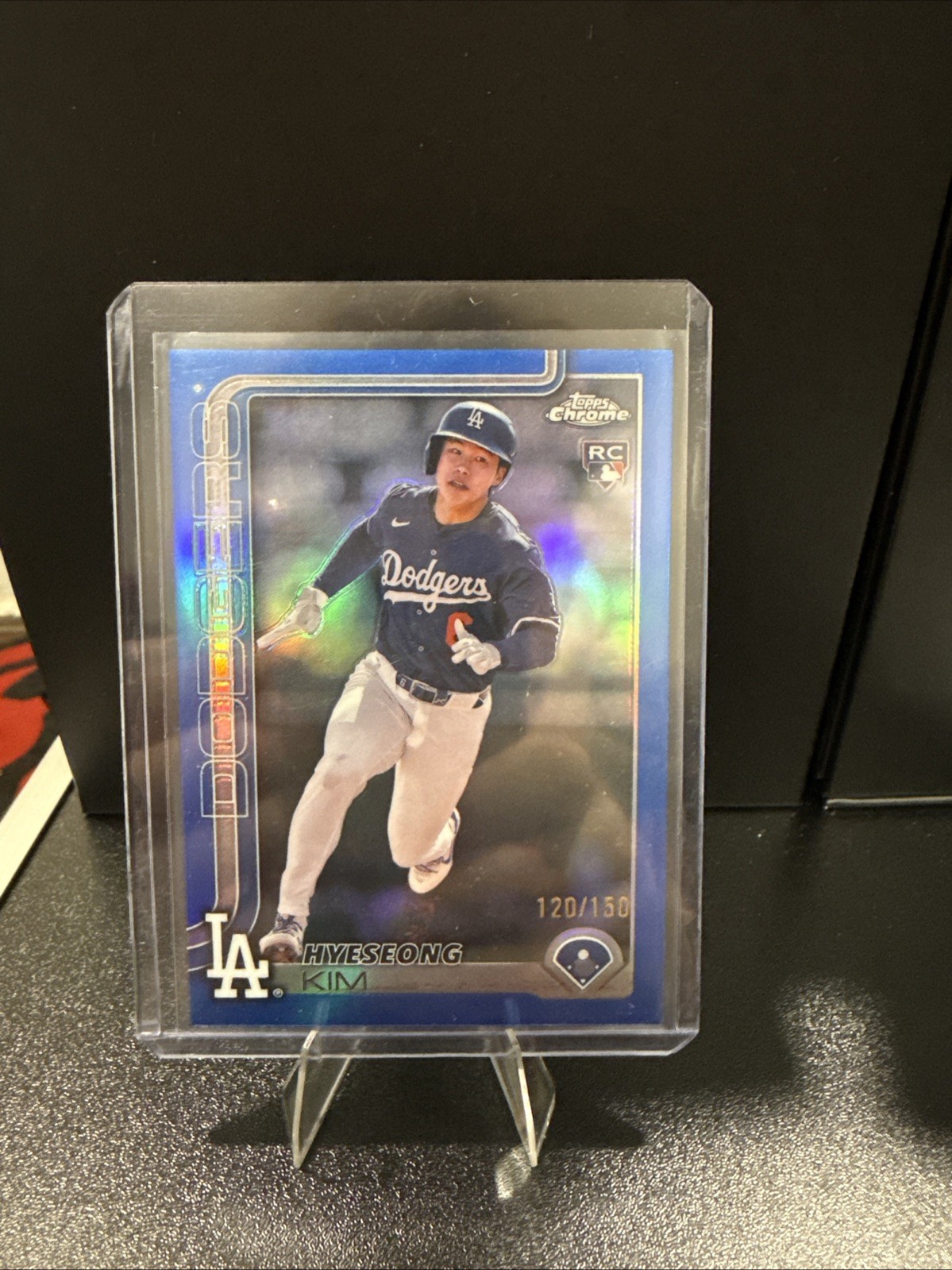 2025 Topps Chrome - Hyeseong Kim #152 Blue Refractor /150 (RC)