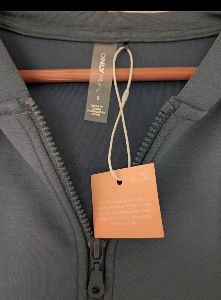 Brand New With Tags Only Play Blue Zip Up Hoodie Size S - Image 3 of 3