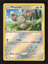 Minccino Common Reverse Holo SM - Crimson Invasion 85/111 LP Pokémon TCG