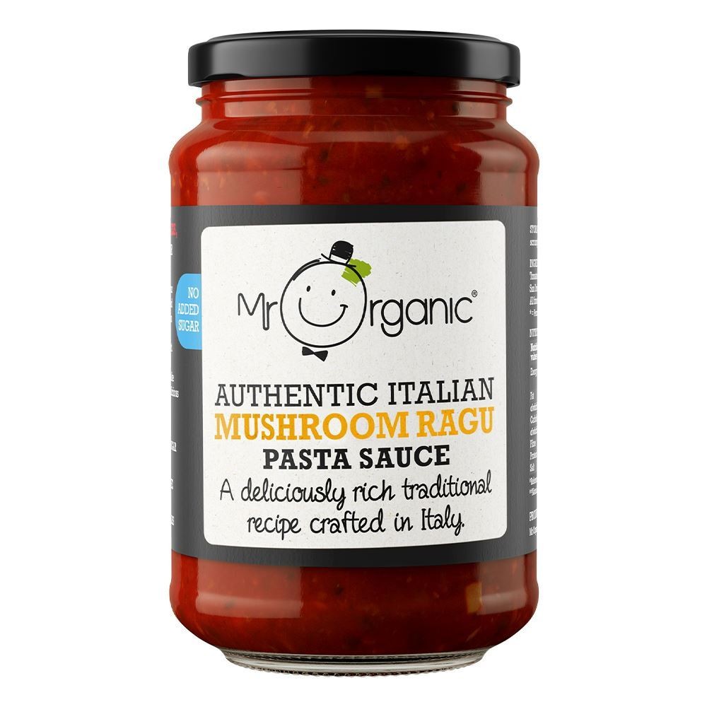 Mr Organic Mushroom Ragu Pasta Sauce No added Sugar 350g - 4 Pack