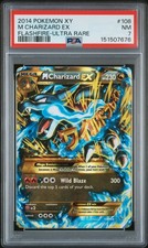 Pokemon M Charizard EX 108/106 XY Flashfire 2014 segreto ultra raro PSA 7