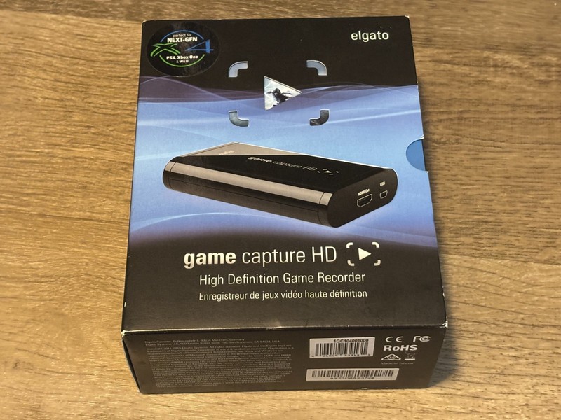 Elgato Game Capture HD High Definition Game Recorder 1080p w/Box & Cords