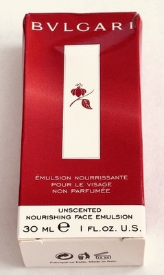BVLGARI Unscented Nourishing Face Emulsion Cream Mini Purse Size 30ml 1 oz - NEW