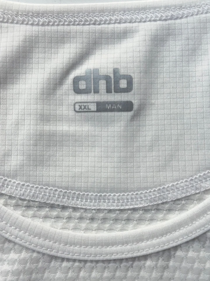 DHB Lightweight Mesh Sleeveless Base Layer, Mens Vest Size 2XL, White, New - Image 3 of 4