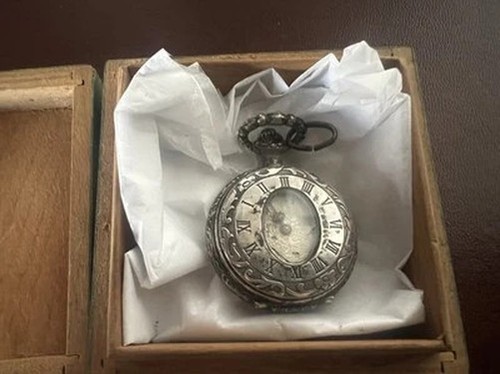 Breil Horloge Femme Poche Pendentif Okay Remontage Manuel Fonctionne Vintage - Photo 10 sur 11