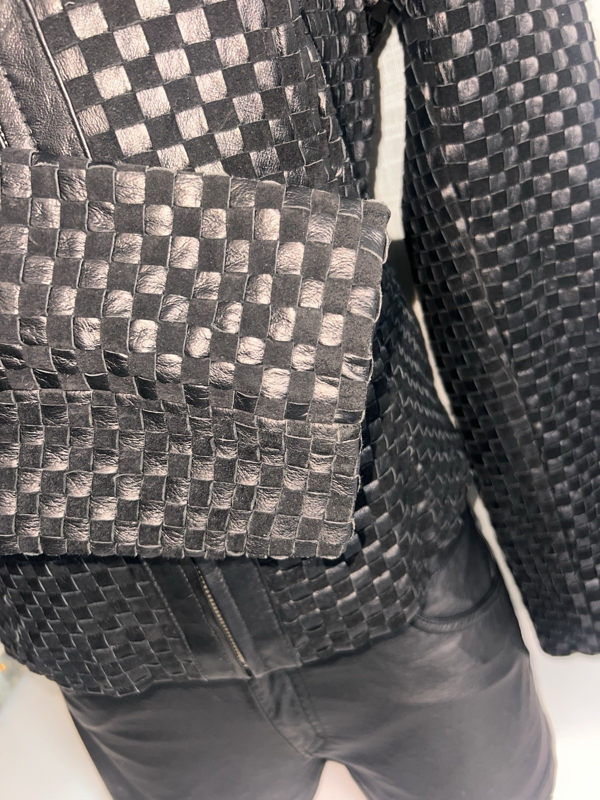 MARVIN RICHARDS Authentic Leather Jacket Black Ra… - image 12