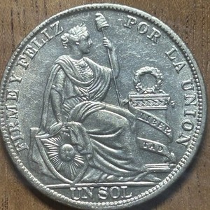 1931 Peru Un Sol Silver Coin – Low Mintage 24,000 • Historic South AmericanCrown