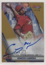 2019 Bowman's Best Auto Gold Refractor 26/50 Genesis Cabrera #B19-GC Auto 0t2