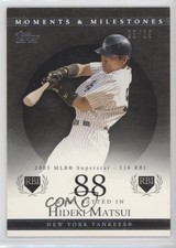 2007 Topps Moments & Milestones Black 25/29 Hideki Matsui #97 ic3