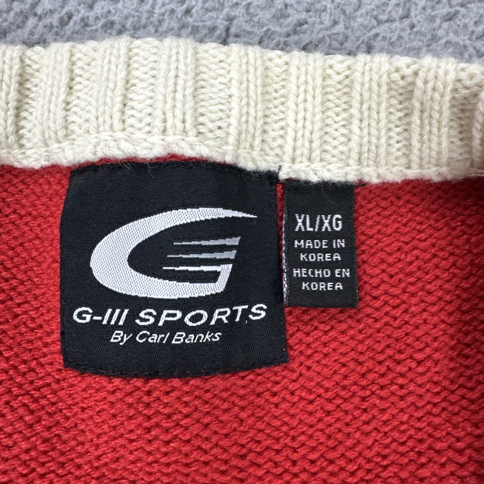 VTG Molson Beer Canadian Hockey Sweater Jersey Men XL Red Hall of Fame Patch - Image 4 of 4