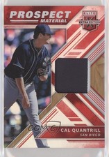 2018 Panini Elite Extra Edition Prospect Materials Red /49 Cal Quantrill 8s6
