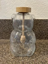 Target Bullseye Playground  2023 Honey Bear Glass Jar w/Wood Dipper