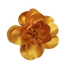 Satin Rose Flower Large Brooches Lapel Pins Big Fabric Flower Brooch Pin Classic