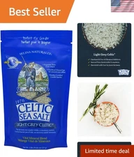 Sustainable 8 oz Resealable Light Grey Sea Salt - 80+ Trace Minerals Included