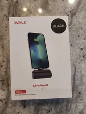 I WALK LINK POD 3 3350 MAh Docking Battery For IPhone Black, Brand New