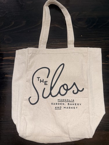 Magnolia THE SILOS Script Canvas Tote Bag Chip Joanna Gaines Farmhouse