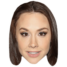 Chanel Preston (Make Up) Celebrity Mask, Flat Card Face, Fancy Dress Mask