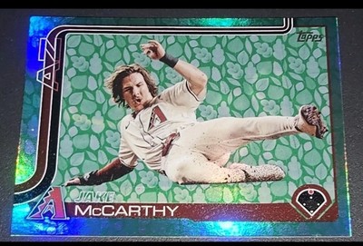 2025 Topps Series 1 Easter Green Holiday Foil Sp Jake McCarthy 243 Diamondbacks 