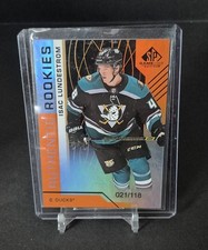 2018-19 UPPER DECK UD SP GAME USED #124 ISAC LUNDESTROM   ROOKIE ORANGE /118
