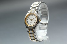 SEIKO LUCENT Two-Tone Roman Qz Womens Watch New Batt 1F21-0F7A Vintage 1991 JPN