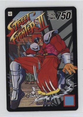 1992 Capcom Super Barcode Wars Street Fighter II Vega M Bison #12 0q9m