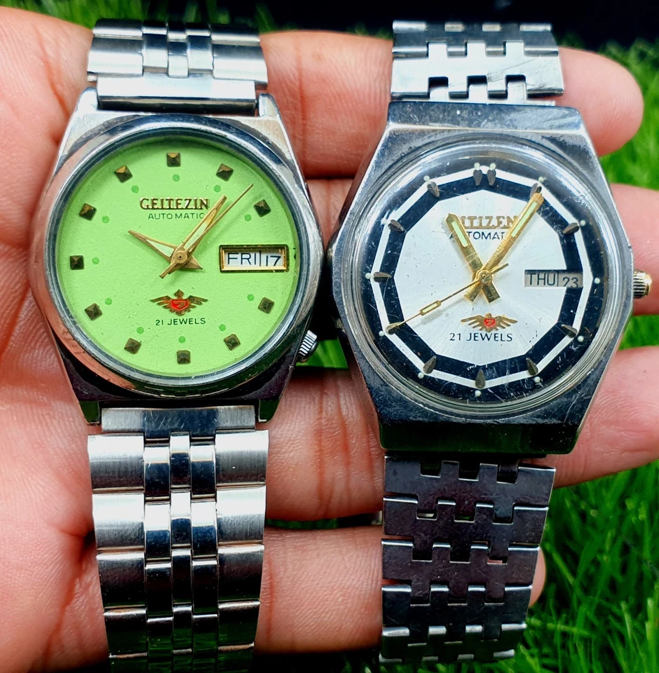 Vintage Lot Of Citizen 21 Jewels Automatic Men Watches Day Date Japan Made - Image 3 of 4