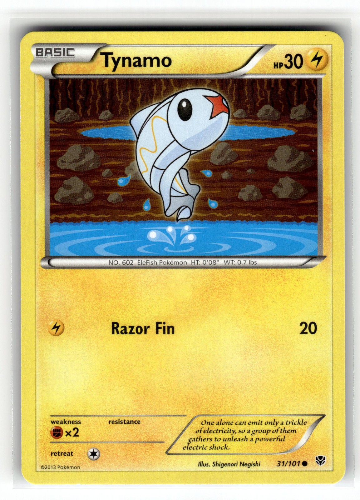 Pokemon: Plasma Blast Tynamo #31/101 Tynamo- Common.V05