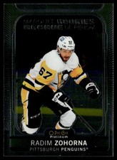 2021-22 O-Pee-Chee Platinum Marquee Rookies Radim Zohorna Rookie Pittsburgh