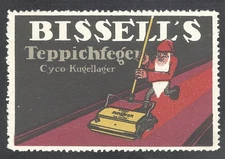 German poster stamp cinderella reklamemarken carpet sweepers dwarf elf E DEUTSCH