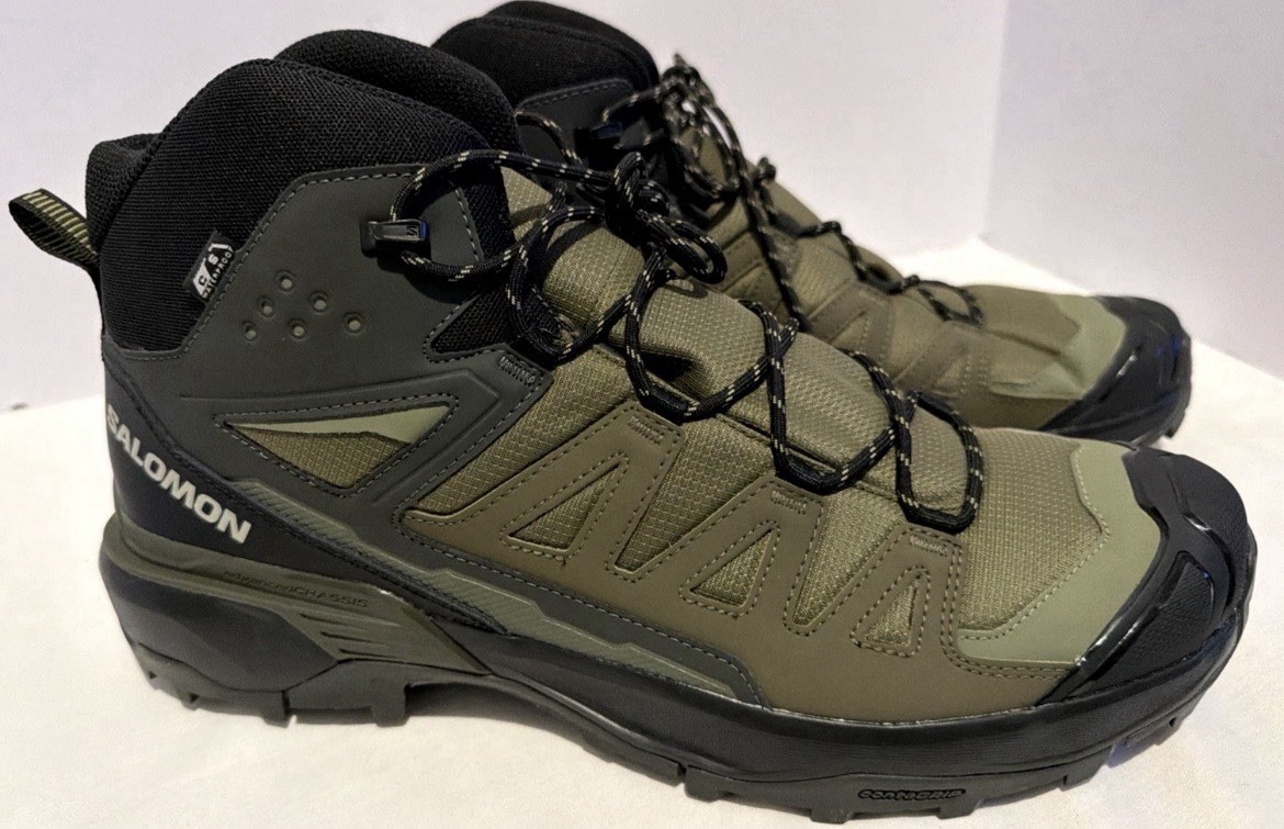 's Sz 14 Waterproof Hiking Boots Olive Night