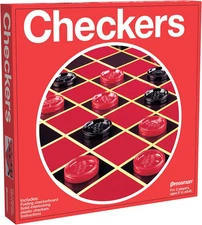 Checkers -- Classic Game with Folding Board and Interlocking Checkers ,5"