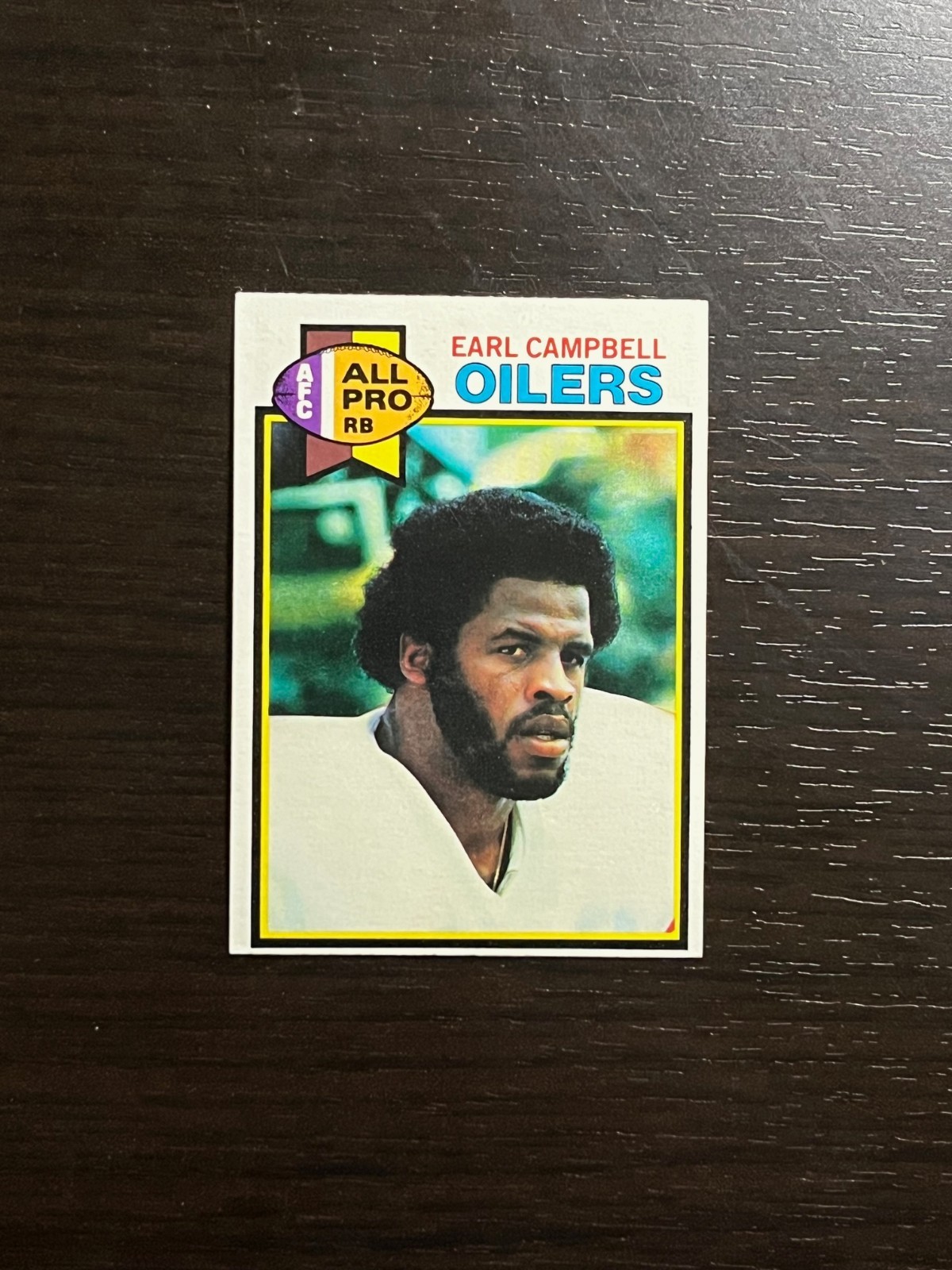 1979 Topps Football EARL CAMPBELL Rookie RC Card #390 Very Nice! Oilers HOF