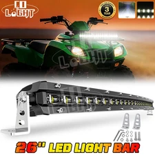 Slim Curved 26" Led Work Light Bar Spot Flood Offroad 4X4 Ford Truck ATV UTE 24"