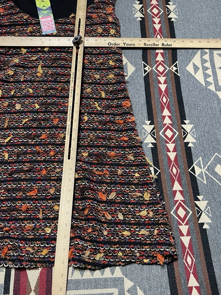 Vestido Smash Barcelona malha L multicolorido sem mangas novo com etiquetas T39 - Imagem 3 de 4