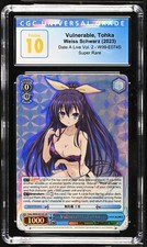 Weiss Schwarz GRADED Vulnerable Tohka W99 DAL 2 SR PRISTINE 10 CGC ENG