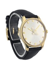 Gucci G-Timeless YA1264181 Silver Dial Leather Band Women's Watch