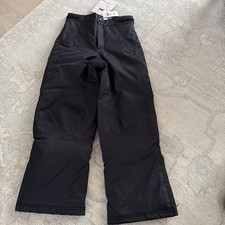 L.L. Bean Kids Unisex Size 8 Cold Buster Black Ski Snow Pants Insulated