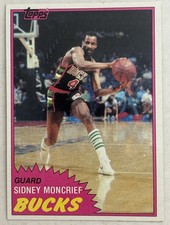 1981-82 Topps Sidney Moncrief #99MW Milwaukee Bucks NBA NRMNT H11