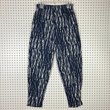 MC Hammer Parachute Pants Medium Workout Baggy 90s Lifting Pattern Blue White