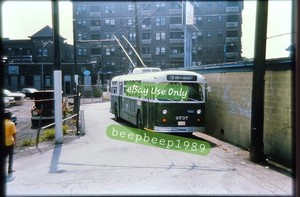 Chicago Transit Authority CTA  9737 Marmon Trolley Bus Duplicate Slide