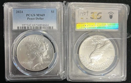 2024 $1 PCGS Peace Dollar MS69